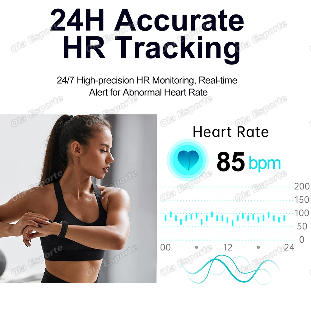 No Screen Fitness Tracker Bracelet Smart Sport Band Waterproof Pedometer Men Women Heart Rate Sleep Monitor Electronic Bracelet