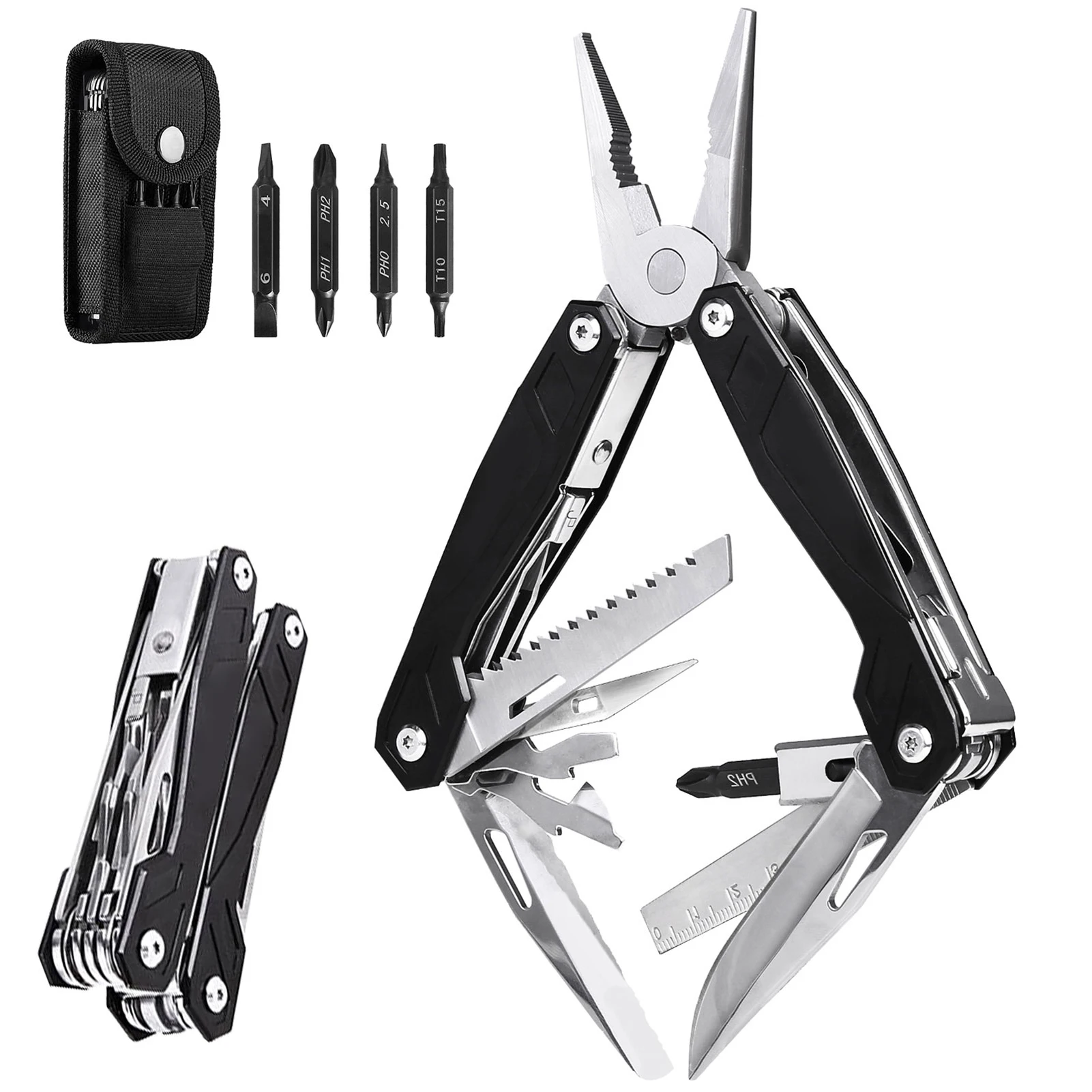 Multifunctional Tool Pliers Combined Military knife With Replaceable Screw Head