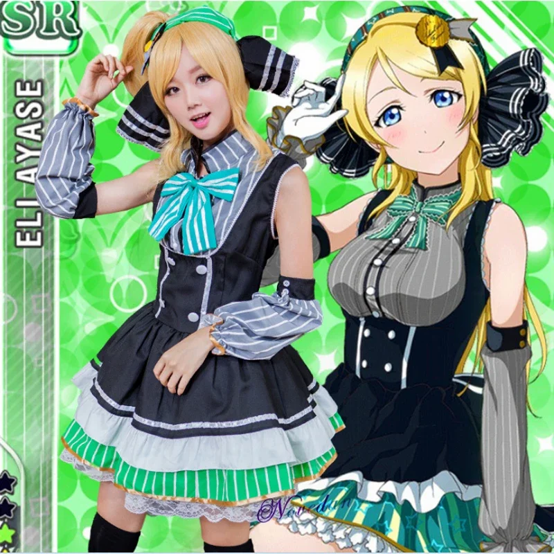 Anime Love Live Nico Yazawa Kotori Minami Maki Tojo Ellie Rin Candy Maid Japanese Uniform Princess Lolita Dress Cosplay Costume