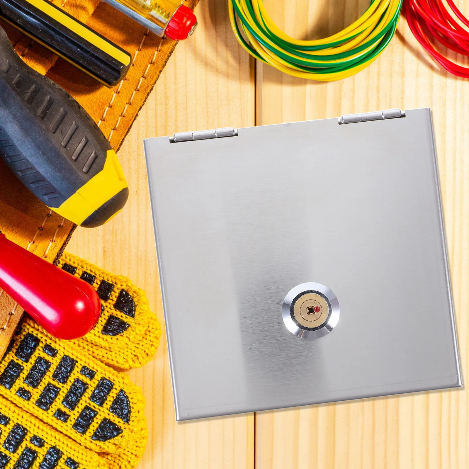 

Waterproof Socket Box Stainless Steel Lockable Outdoor Electrical Enclosure For Street Park School Commercial Areas