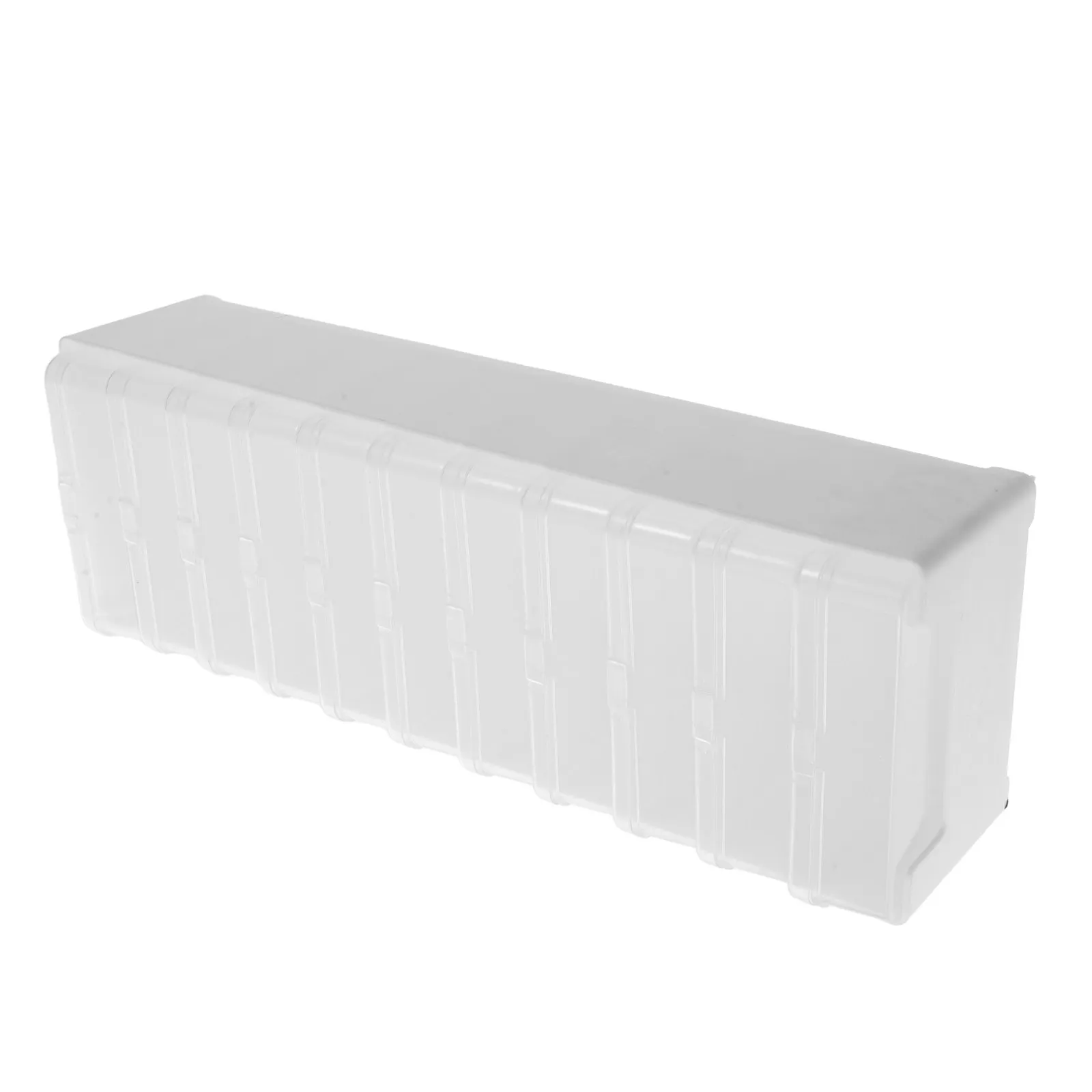 1Set Cable Storage Box Transparent Desktop Cable Organizer with 11 Compartments Dustproof Electronics Case for USB Charging