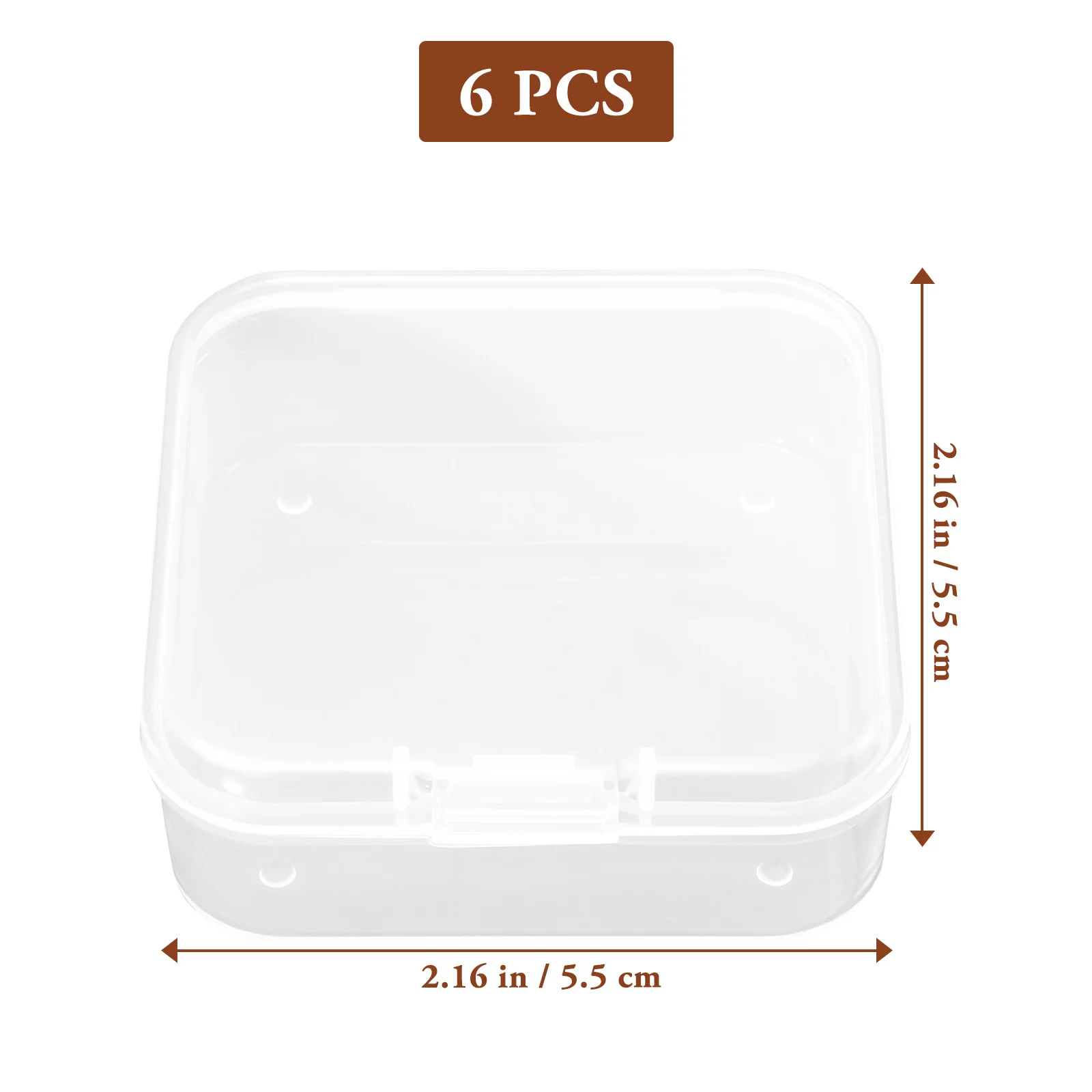 

6 Pcs Press on Nail Organizer Beads Container Ear Storage Holder Jewelry Press-on