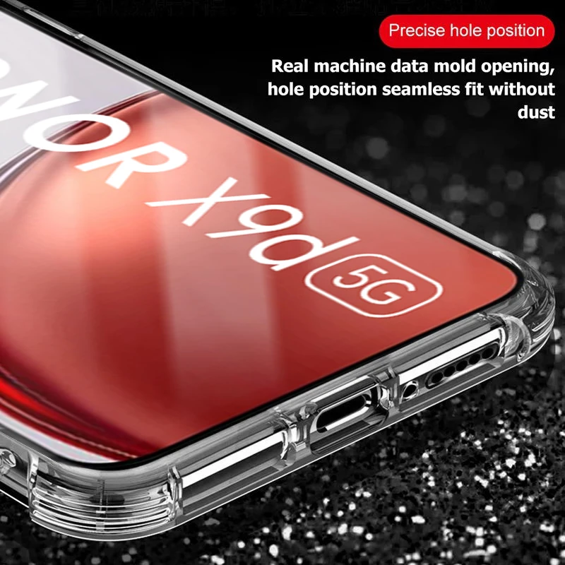 حافظة شفافة لهاتف Honor X9d 5G مضادة للاصفرار ومضادة للصدمات وسائد هوائية من البولي يوريثان الحراري غطاء ناعم Honer Honar X9d X 9d 9 d HonorX9d X9 d 2025 #2