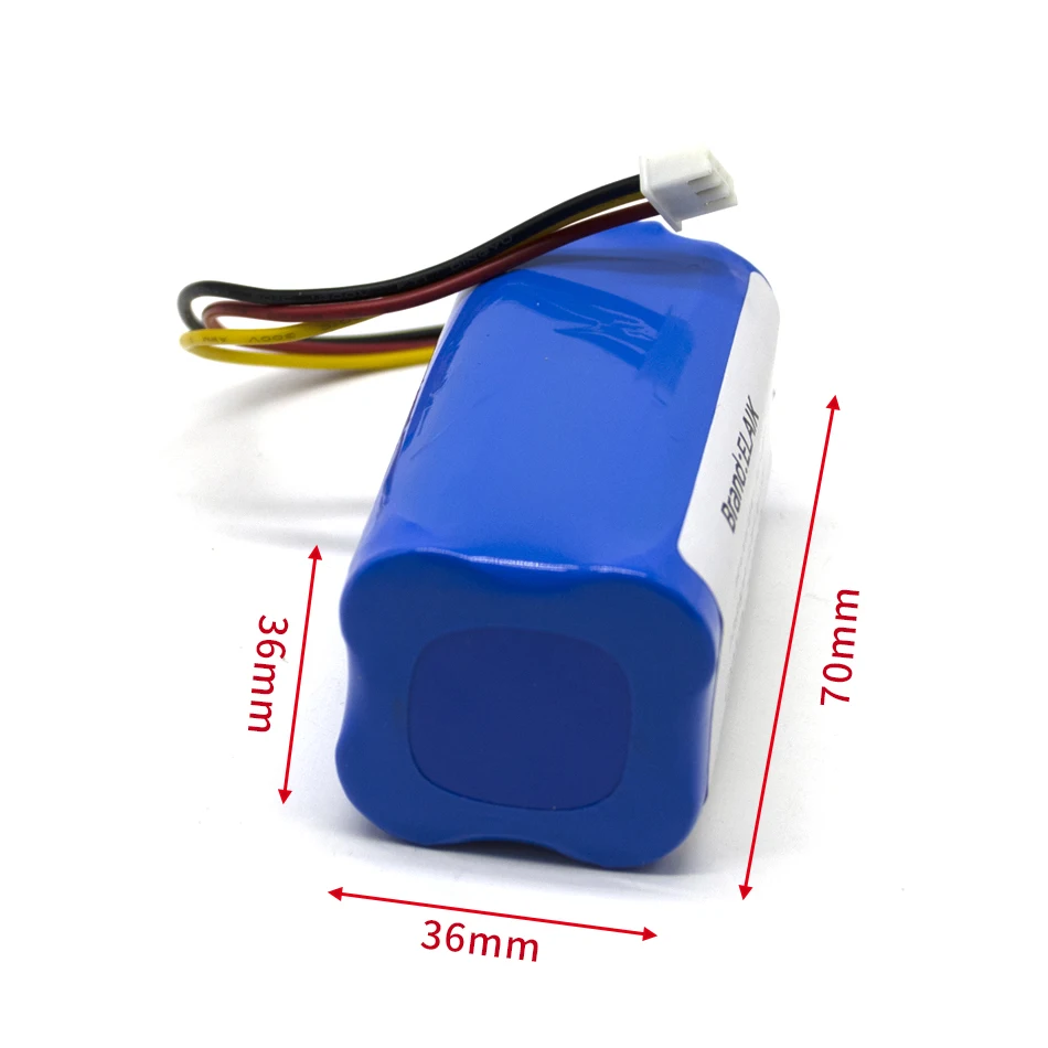 ILIFE 14.4V Lithium Battery 2500mAh/3400mAh Compatible with A4 A4s V7 A6 V7s plus Robot Vacuum Cleaner 4S1P Real Capacity