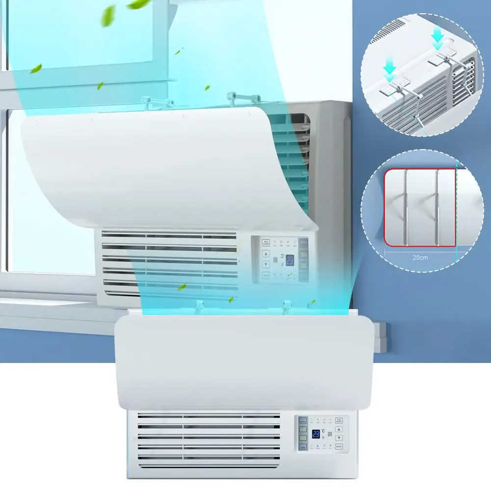 창문형 에어컨 소형 윈드 디플렉터, 윈드 가이드, 방수 디플렉터, 창문 유닛, 윈드 컨디셔너 커버, 공기 R7D8 
