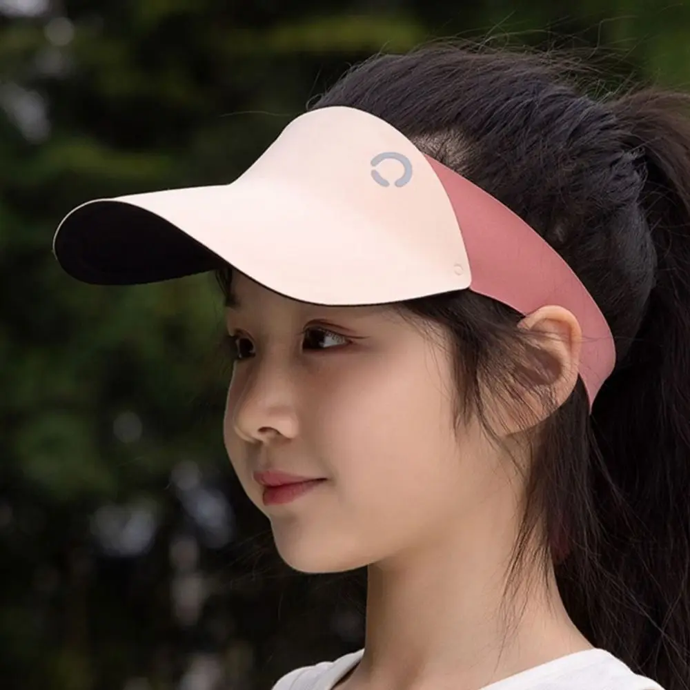 Мягкая бесшовная шляпа от солнца в корейском стиле, затеняющая шляпа контрастного цвета, летняя детская шляпа от солнца с защитой от УФ-лучей, детская пустая верхняя кепка для детей