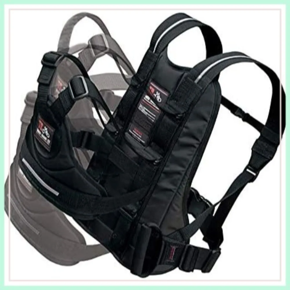 

Motorcycle Safety Harness with Handles Reflective Material Black