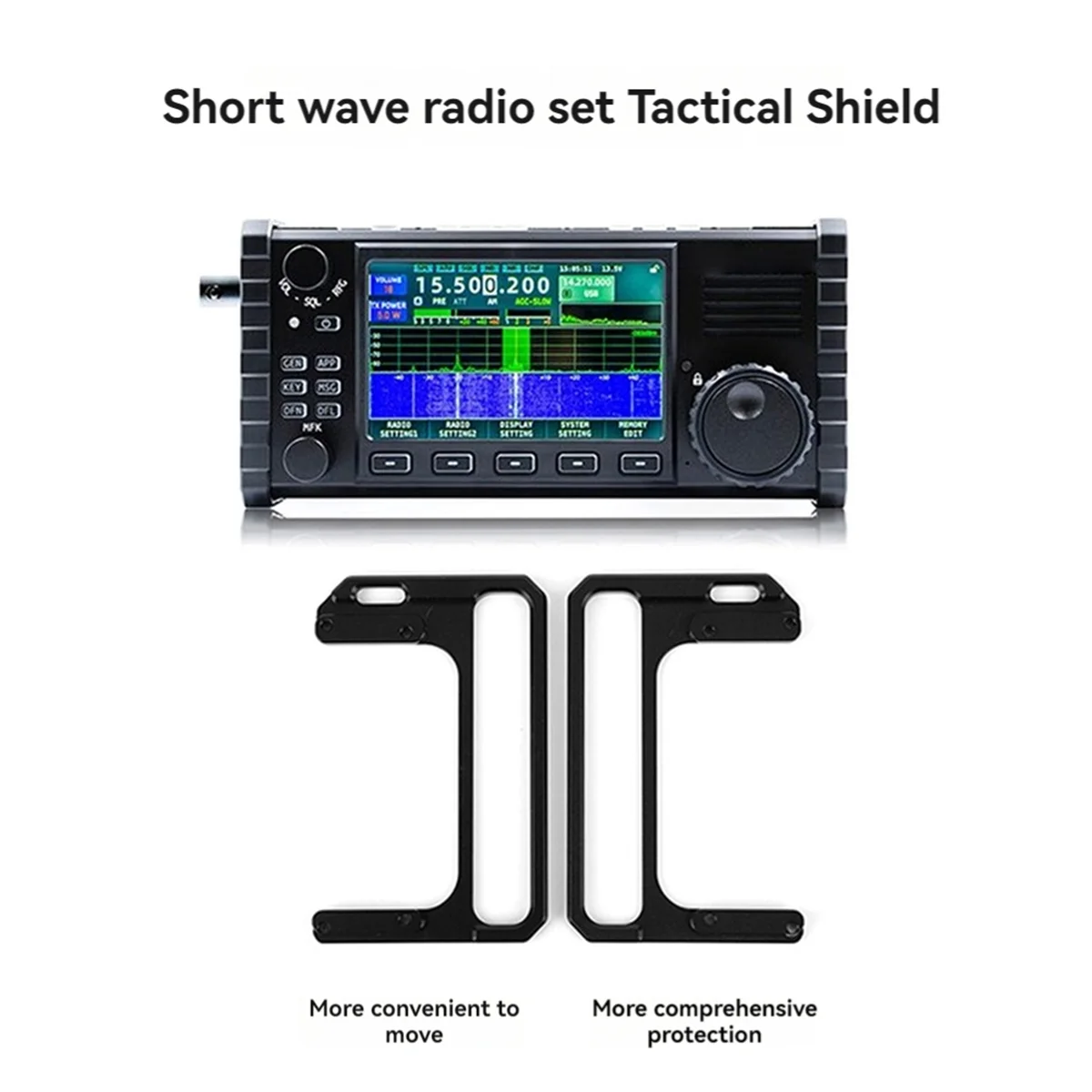 Protection handle bracket Radio Shield Case Handle for X6100 Aluminum Alloy Side Handle Radio Bracket