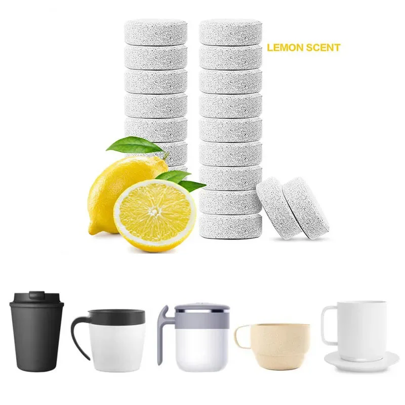10-150pcs Cleaning Effervescent Tablets, Descaling Agents, Multi-Purpose Cleaning Agents, Household Tools, Kitchen Accessories