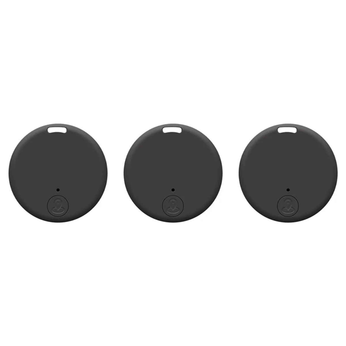Mini GPS Tracker para Veículos, Key Finder, Pet GPS Tracker, Preto, 3 Pacotes