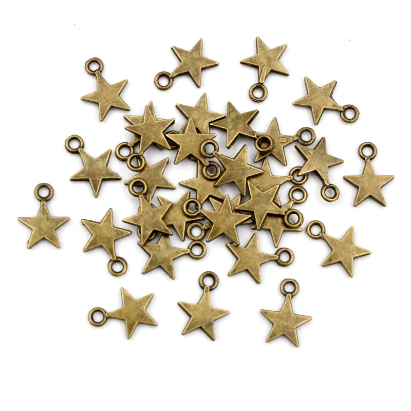100pcs 매력 11x8mm 티벳 실버 도금 펜던트 골동품 보석 만들기 DIY 수제 공예