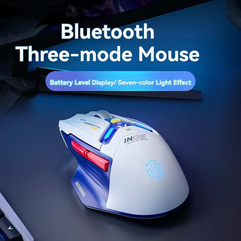 Imagem -05 - Mouse sem Fio Bluetooth Gaming Conexão Tri-mode 10000dpi 2.4g Pmw3325 Rgb Light pc Gaming Laptop e Mac