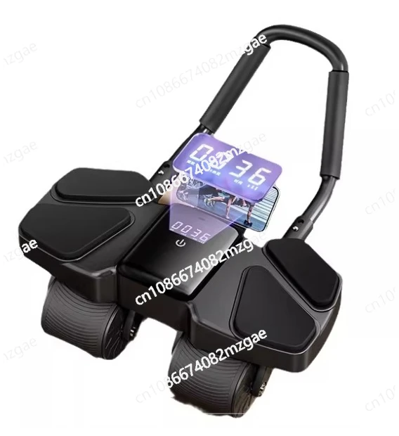 

Тренажер для домашнего фитнеса: четырехколесный автоматический тренажер для пресса с отскоком, для похудения живота