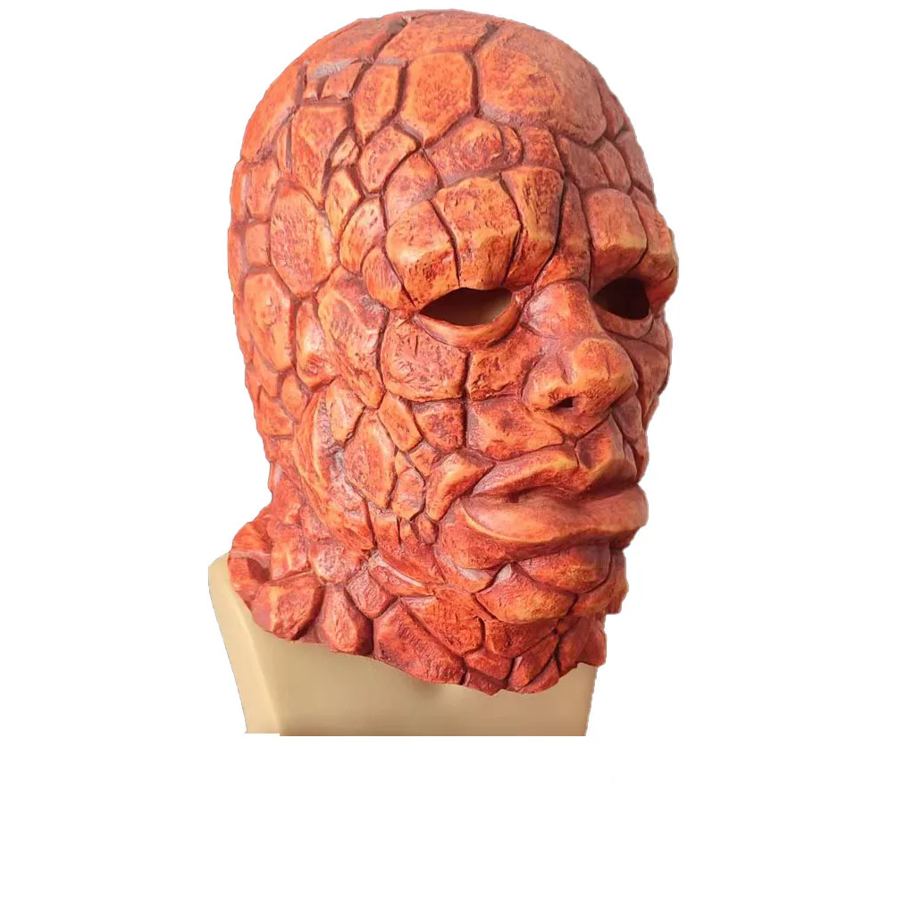 Fantastic Four Thing Superhero Mask Cosplay Stone Monster Masks Gloves Halloween Carnival Dress Up Party Costume Props