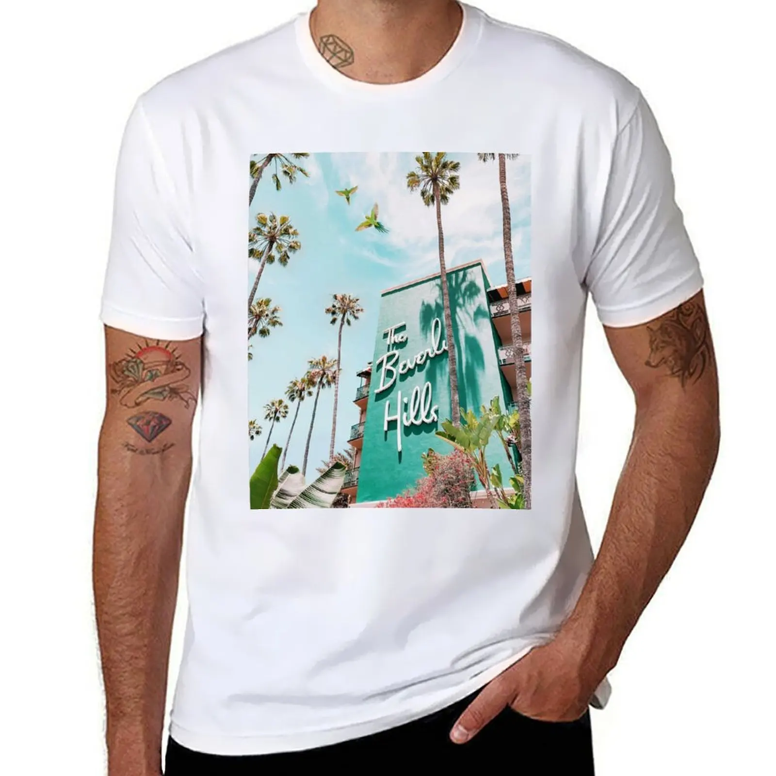 

t T-Shirt Hotel t custom print graphic Hills Beverly The shirt man t man shirt shirt for