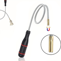 Flexible Magnetic Pickup Tool - Bendable Snake Suction Bar for Metal Objects, Sink Drains, Small Items Retrieval