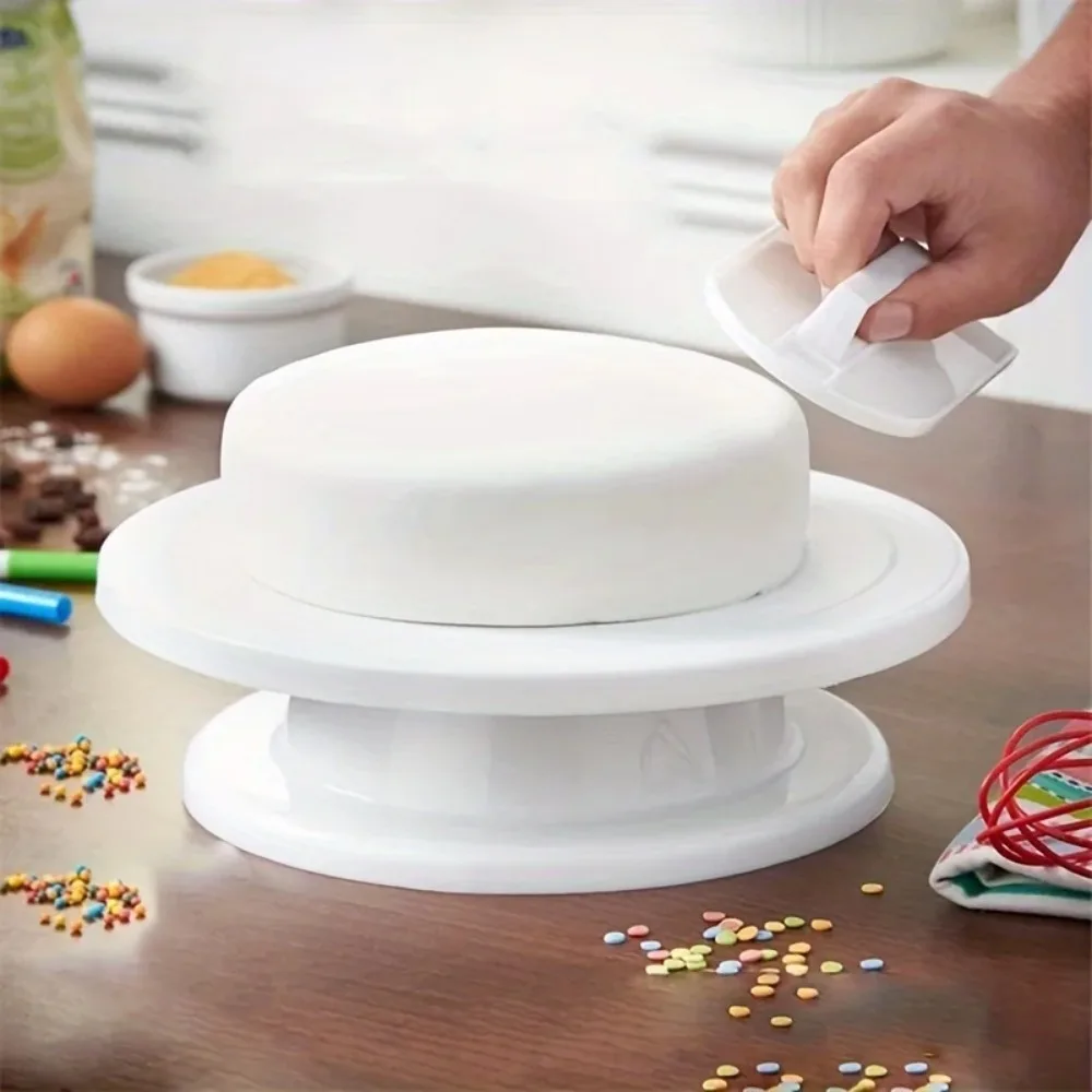 Cake Turntable 360 Degree Rotating Stand Mold Smoothers Scraper Piping Nozzles Cutter Air Fryer Liner Kitchen Accessories Tool