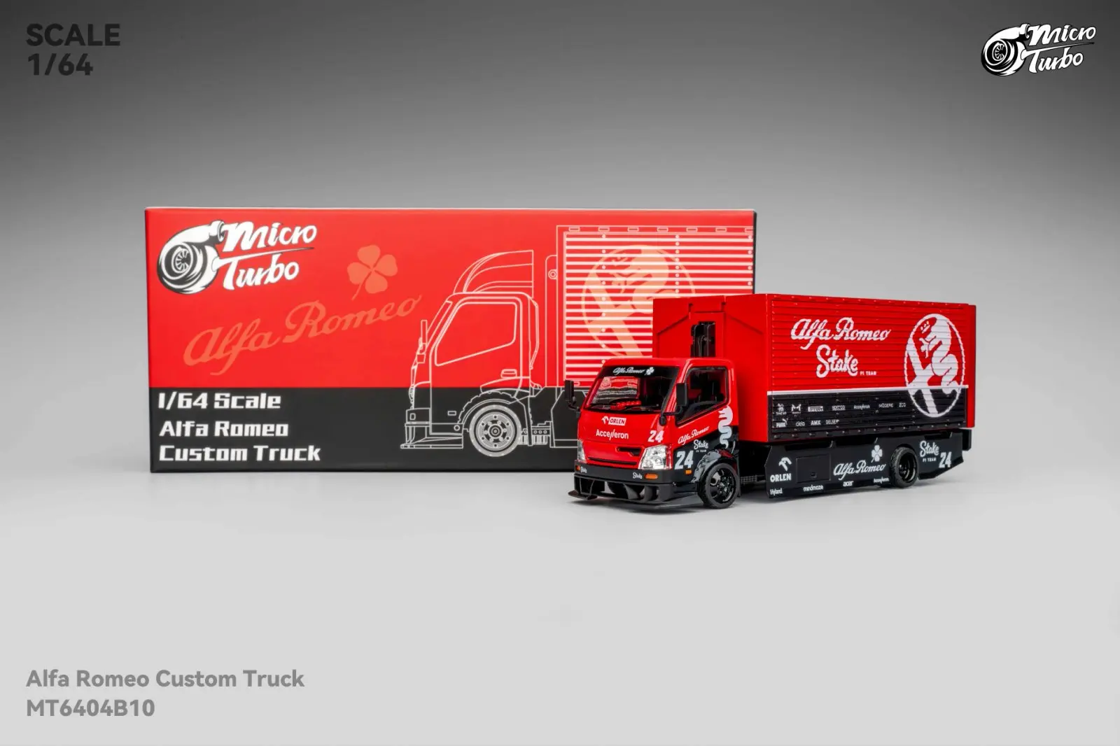 

Ready stocks Micro Turbo 1:64 Gull Wing Gat Custom Truck Metallic Red Collection Gift Scale Model Car