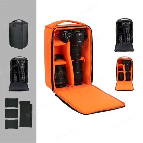 Imagen 2 del producto Bolsa impermeable para cámara DSLR, mochila multifuncional para cámara de Video Digital al aire libre, estuche para fotos para Nikon, Canon, lente DSLR