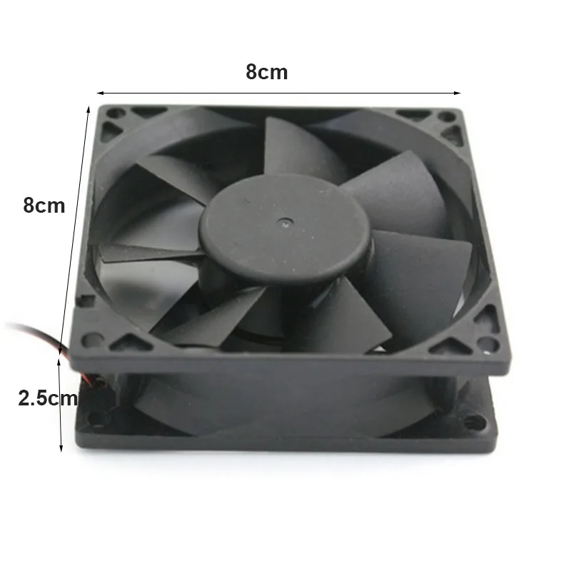 LDPCSJ 8025 3Pin 8cm Cooling Fan PC Computer Case DC 12V Molex 4PIN Mute 8025 With 80*80*25mm image 4
