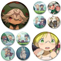 32/44/58mm Made in Abyss Anime Badge Li Ke Cute Girl Cartoon Character Brooches Pins for Bag Clothes Jewelry Accessories Gifts