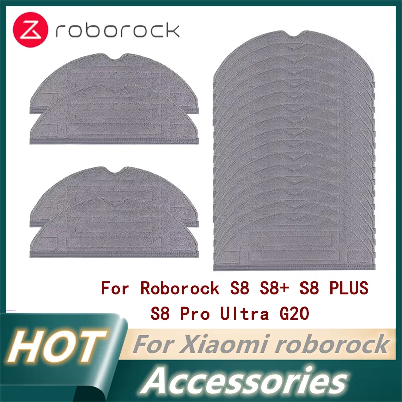 

Mop Cloths For Roborock S8 S8+ S8 PLUS S8 Pro Ultra G20 Robot Vacuum Cleaner Double Mop Rags Parts Vibration Mop Accessories