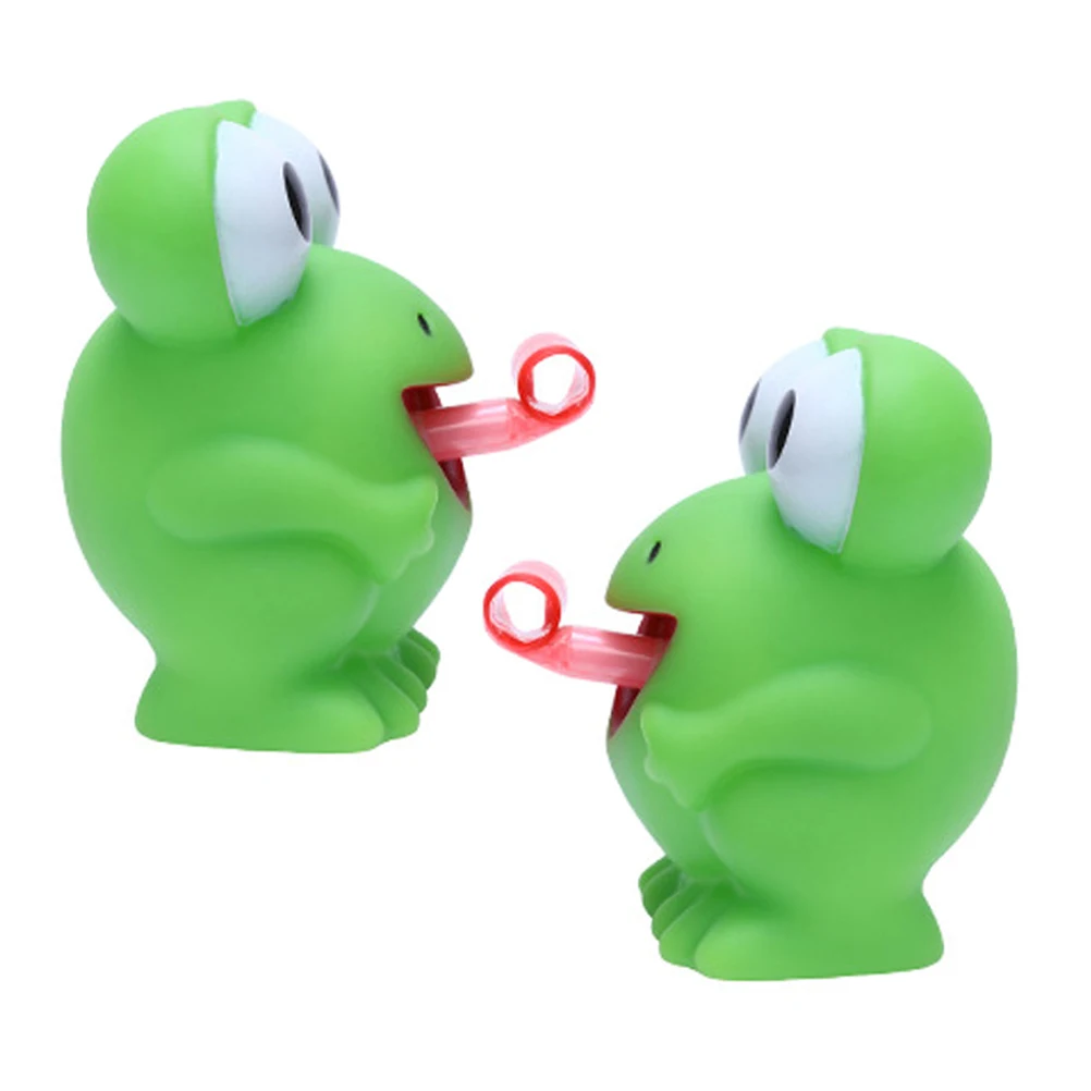 2-teiliges Tierspielzeug, Frosch-Spielzeug, Cartoon-Tier, Stress, Quetsch-Frosch-Spielzeug, Relief, elastisch, grün, für Kleinkinder, Mitbringsel, waschbar