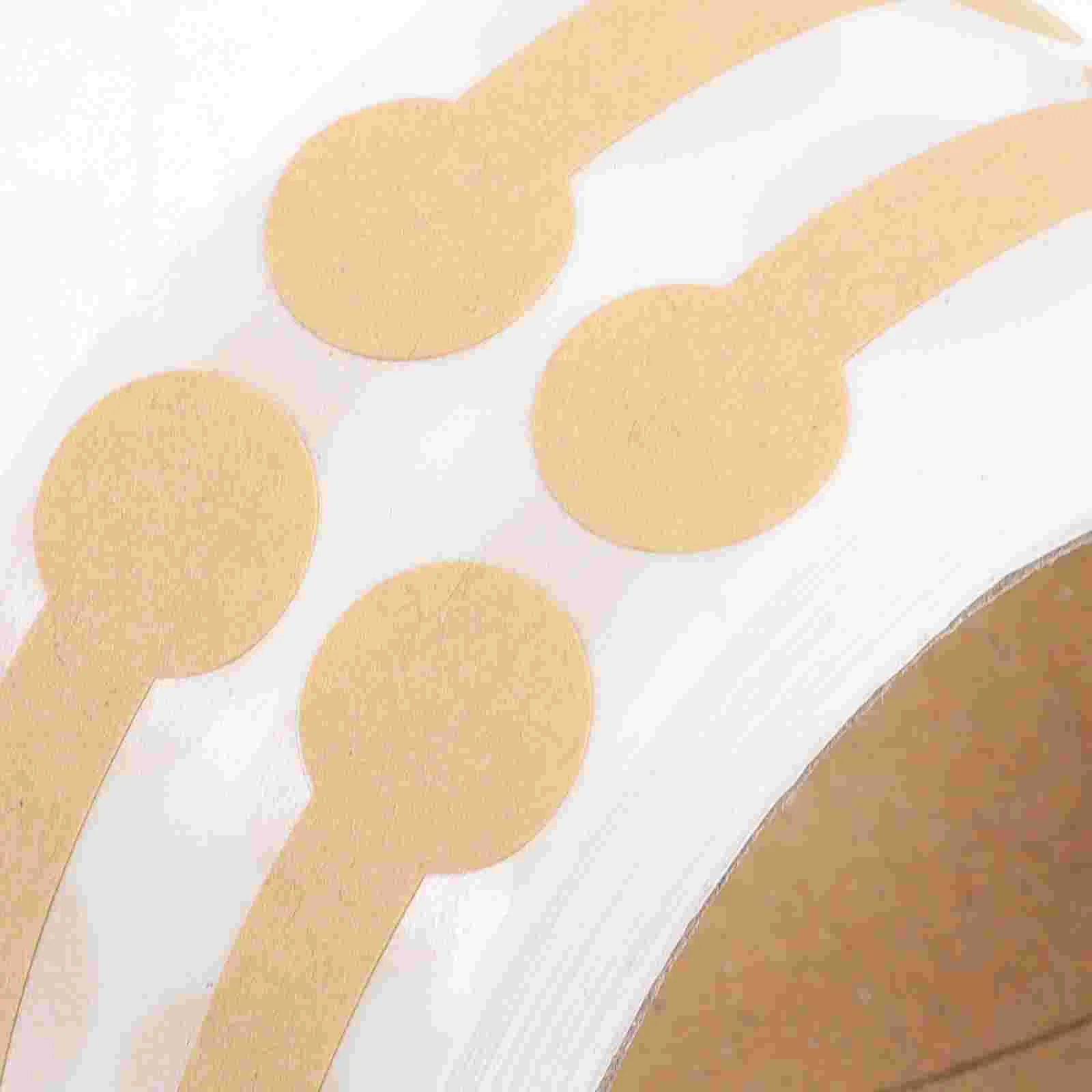2 Rolls Self Adhesive Paper Sticker Label Tag Handmade Stickers Labels Light Brown