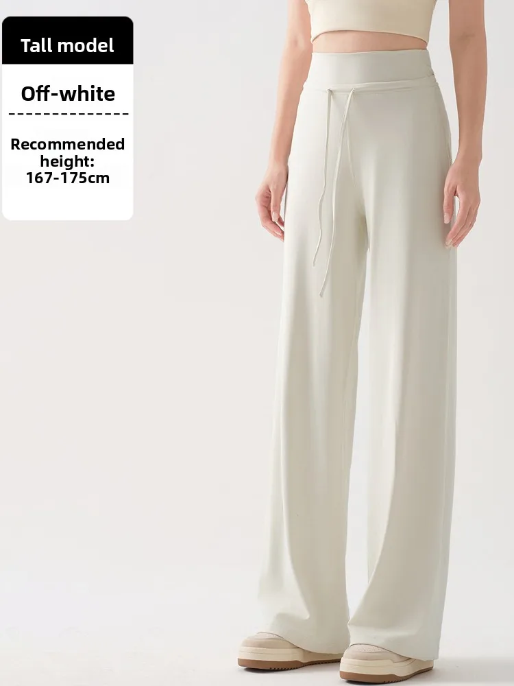 

High Waist Wide Leg Yoga Pants Women's Fitn Tummy Control Butt Lifting arkskin Pants Casual Base Layer Autumn Wear