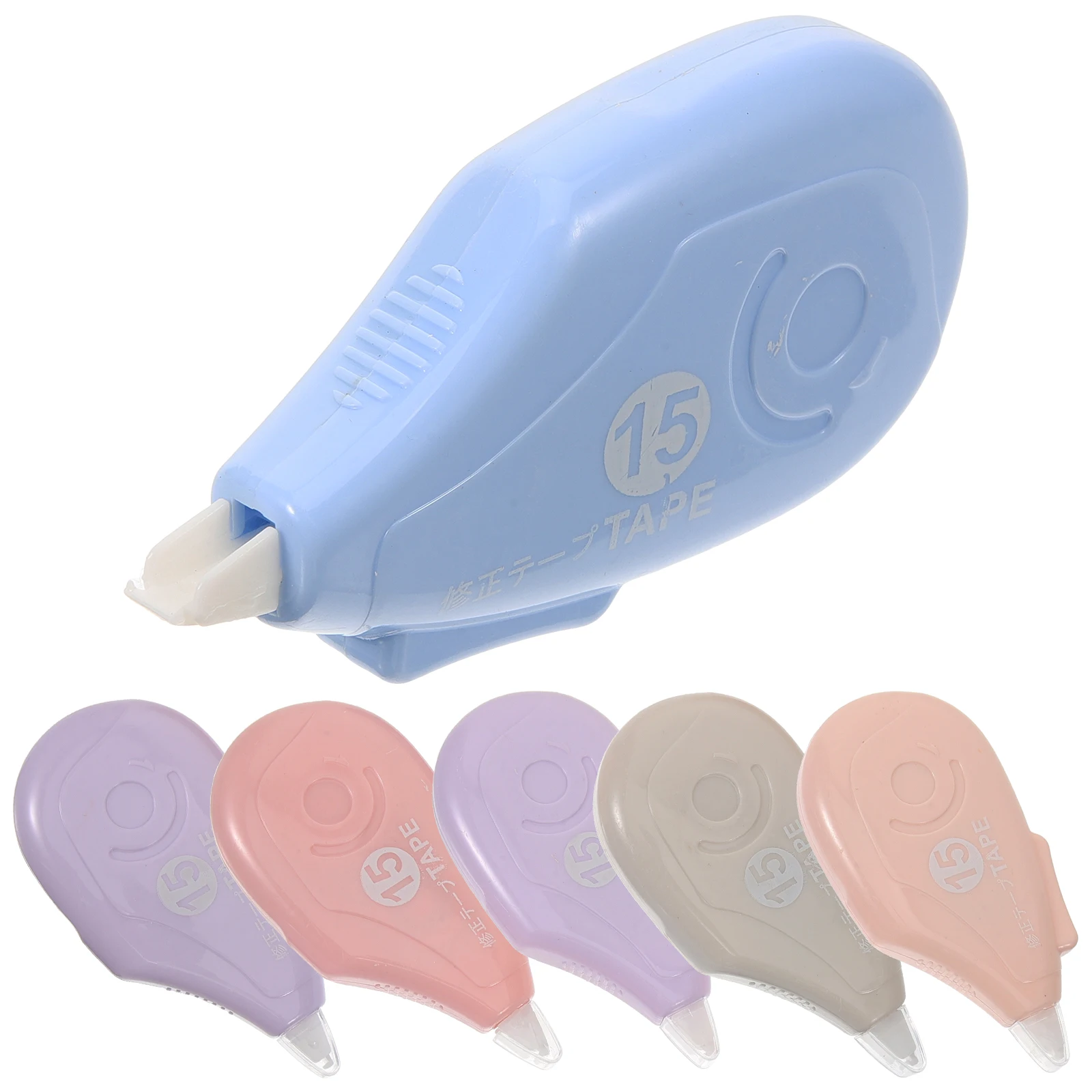 6 قطع شريط تصحيح ملون مريح قضيب اللوازم المدرسية القرطاسية الطلاب تصحيح أشرطة لاصقة