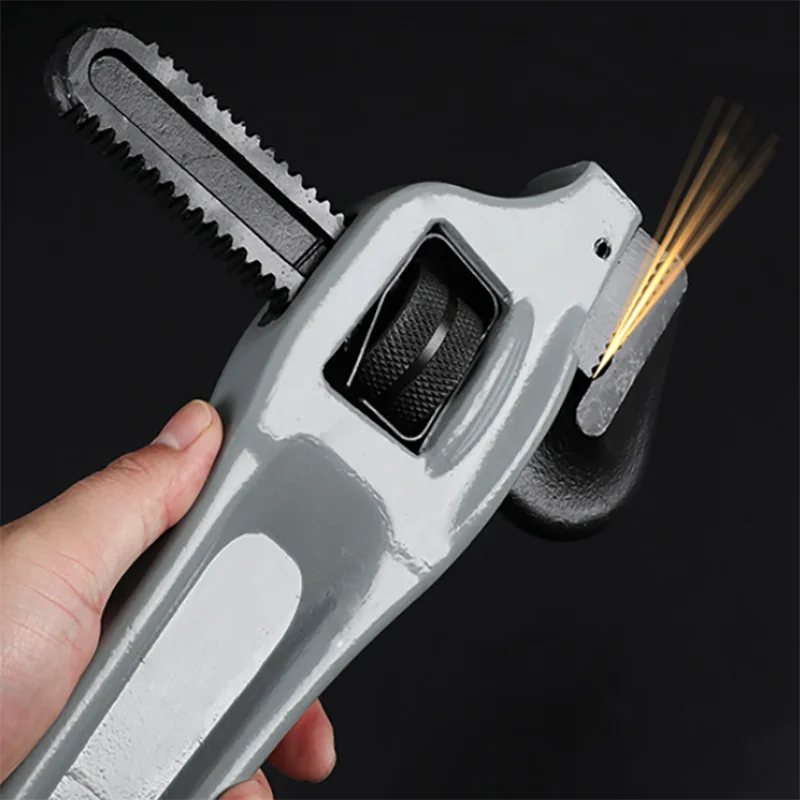 1PC 14" 18" 24" Pipe Wrench,Aluminum Alloy Handle, Chrome-molybdenum Steel 90° Pliers Head Safety Hand Tools 공구
