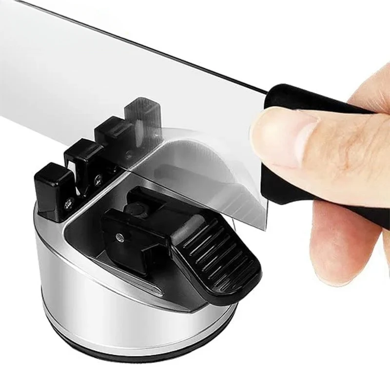 Nieuwe Verbeterde 2-Stage Pocket Keuken Chef Messenslijpers Mini Messenslijper met Zuignap Draagbare Keuken Slijpgereedschap