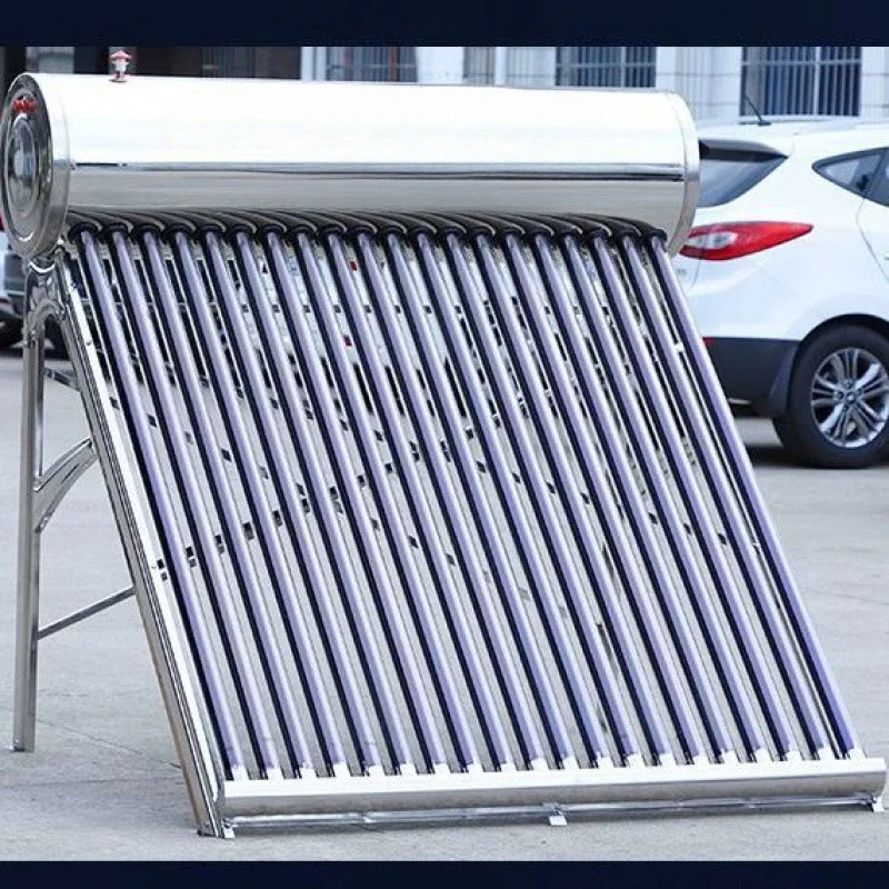 Smart Control Vacuum Tube Solar Water Heater LCD Display Auto Heating Manual Temperature Setting