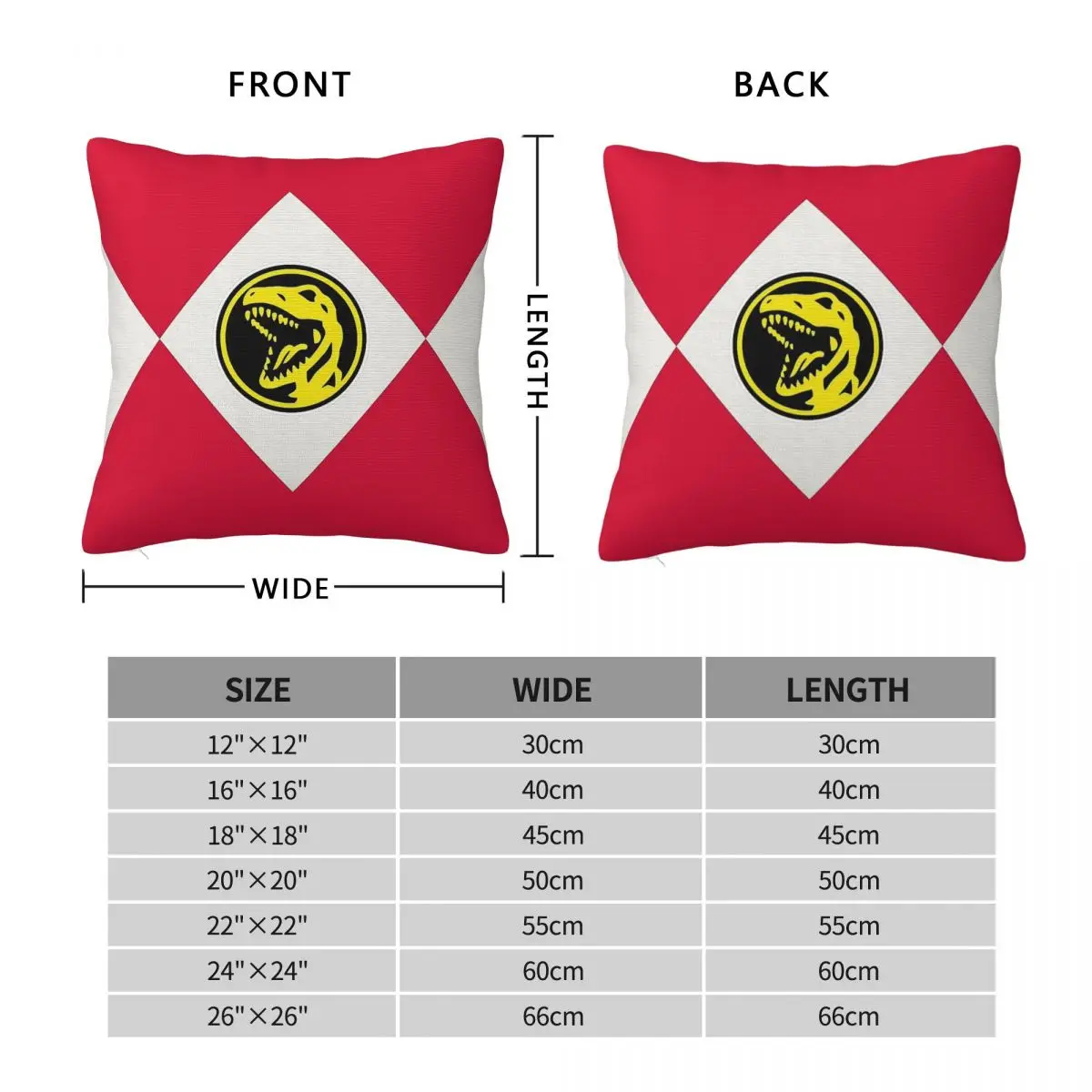 Tyrannosaurus Dinozord Square Pillowcase Polyester Linen Velvet Creative Zip Decor Room Cushion Cover Wholesale 45x45