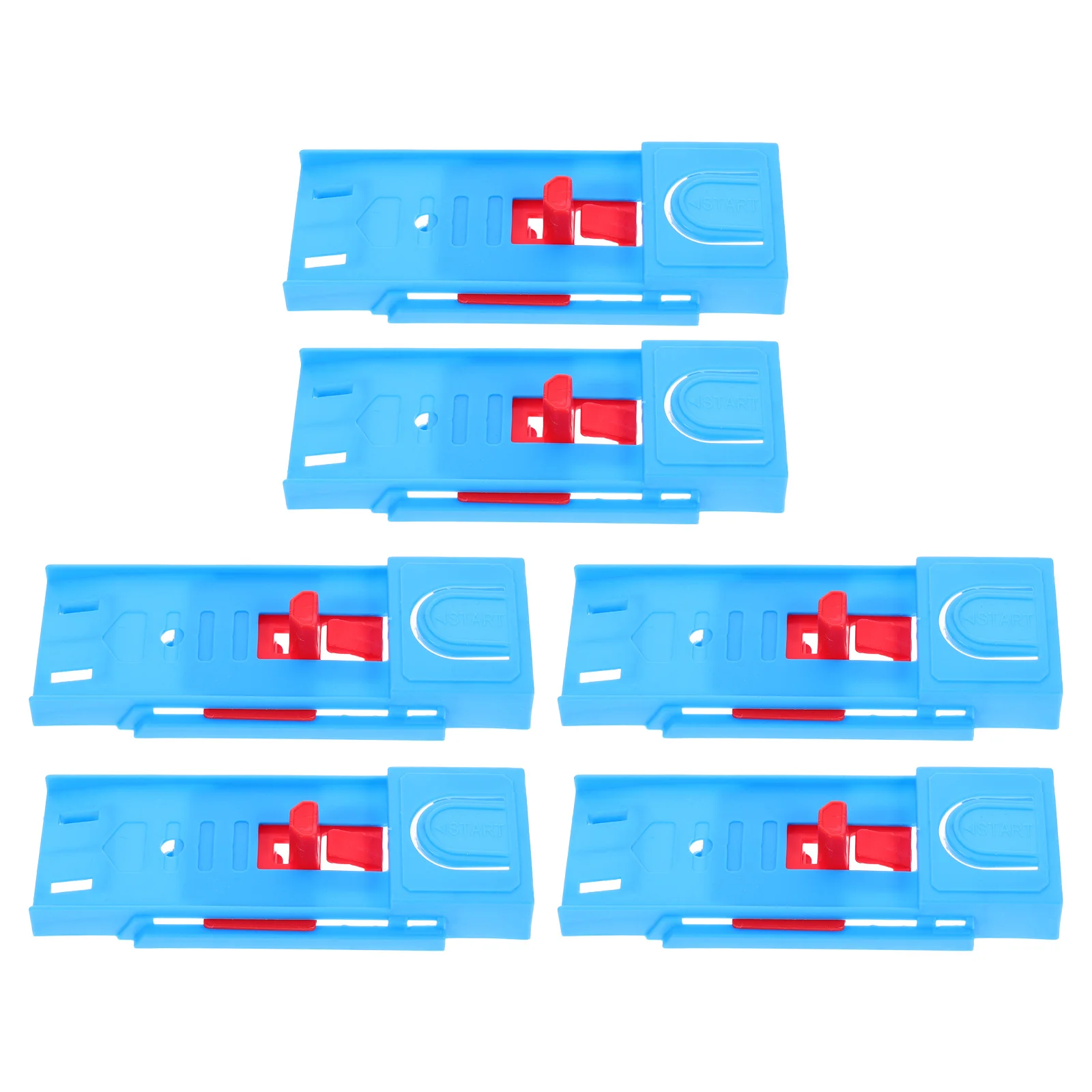 

6pcs Racing Catapult Toy Launcher Kids Race Car Playtime Easy Use Safe Sturdy Plastic Lightweight Portable Fun Game Party