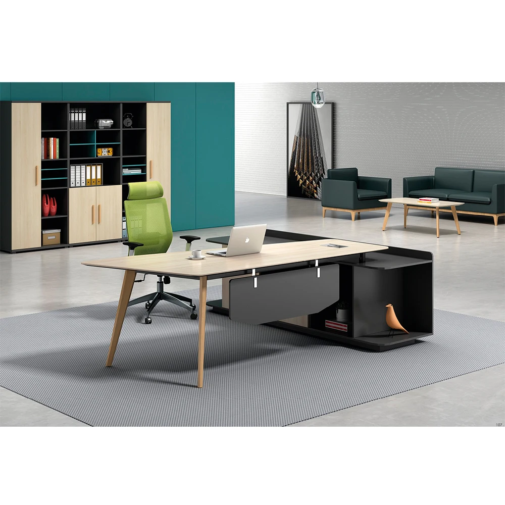 مكتب تنفيذي حديث على شكل حرف l مكاتب مكتبية تنفيذية l الشكل