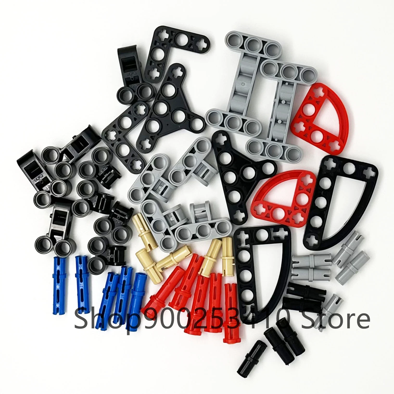 High-Tech Parts Gear Cross Axles Pin Set MOC Friends Bricks Building Blocks Accessory Mechanical DIY Car Bulk Compatible Toy Set