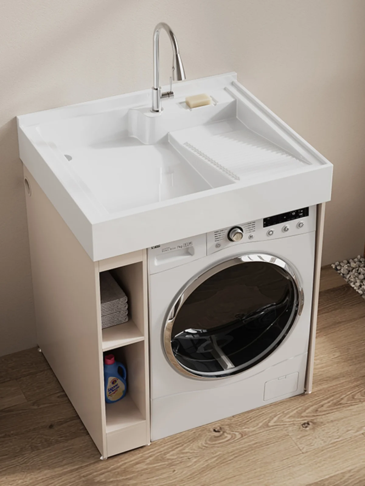 Laundry cabinet, small unit, integrated balcony, pool, basin, companion cabinet combination furniture