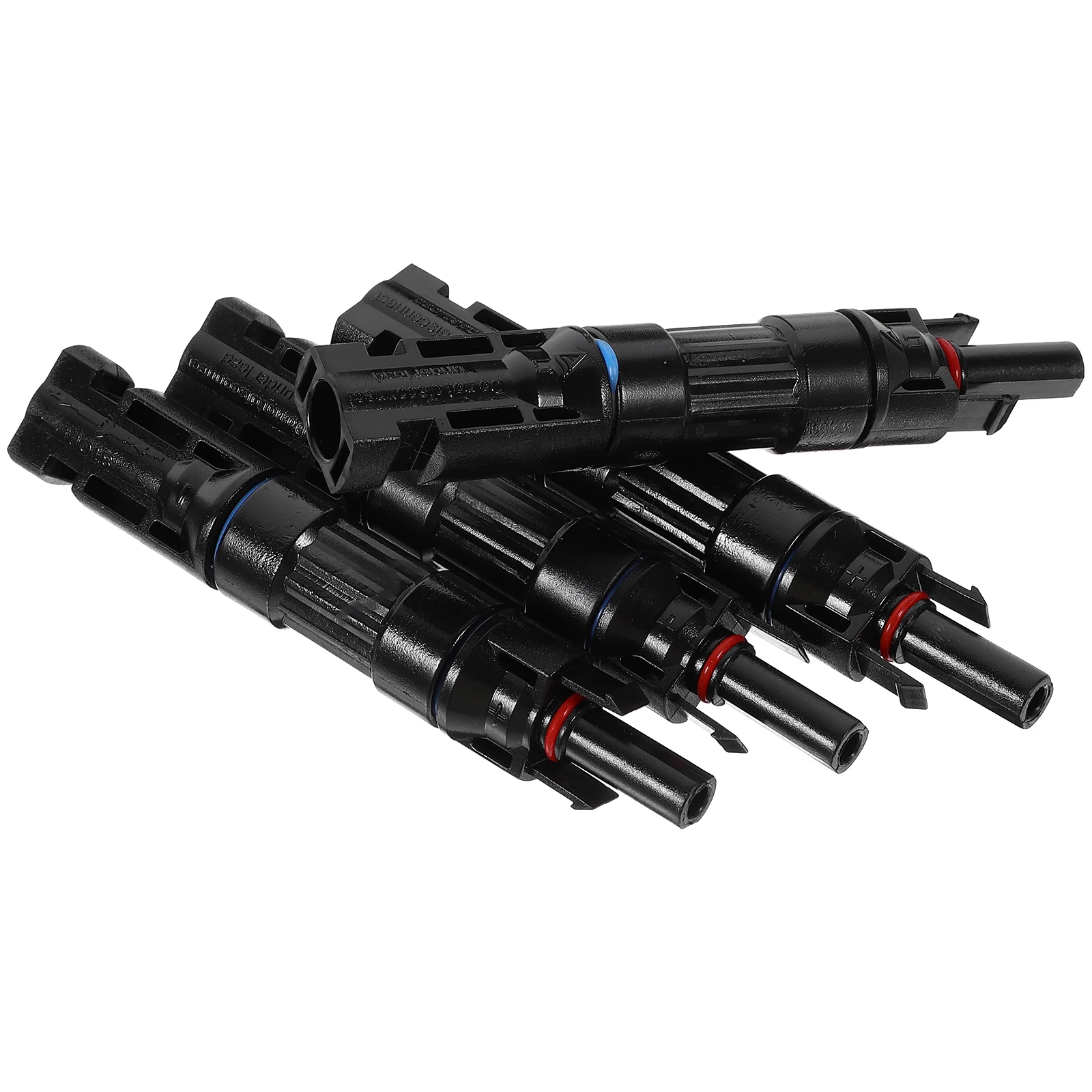 

4pcs 10A Solar Panel Cable Connector Photovoltaic Anti-Ultraviolet Waterproof Heavy Load Crimp Terminal For System Black