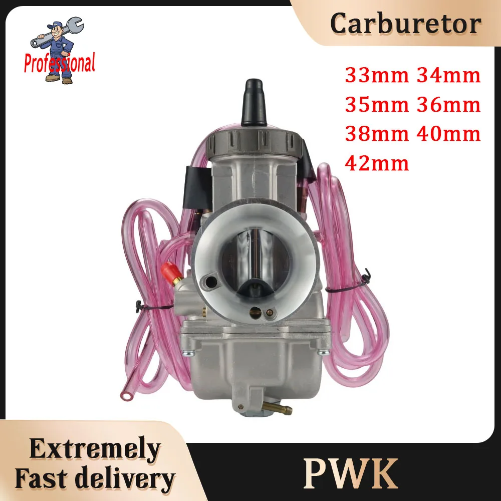 Carburador de motocicleta con motor Power Jet 4T para Keihin PWK 33 34 35 36 38 40 42mm piezas de carreras Enduro Motocross Dirt Bike