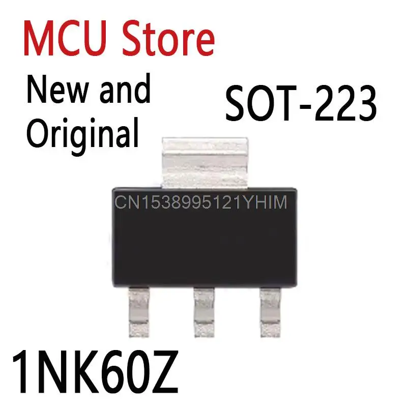 100PCS New and Original STN1NK60Z SOT-223  STN1NK60 SOT MOSFET N-CH 600V 300MA SOT223 IC best quality 1NK60Z