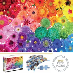 1000 Pieces Flowers Jigsaw Puzzles for Adults Home Decor Games Family Fun Floor Puzzles Educational Toys