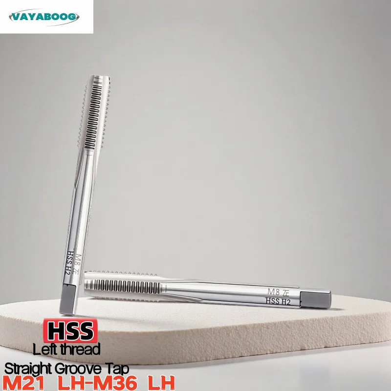 

HSS Left Hand Straight Grooved Flute Tap Metric/Fine Screw Threading Tap M21-M36 LH for Precision Machining And Threading