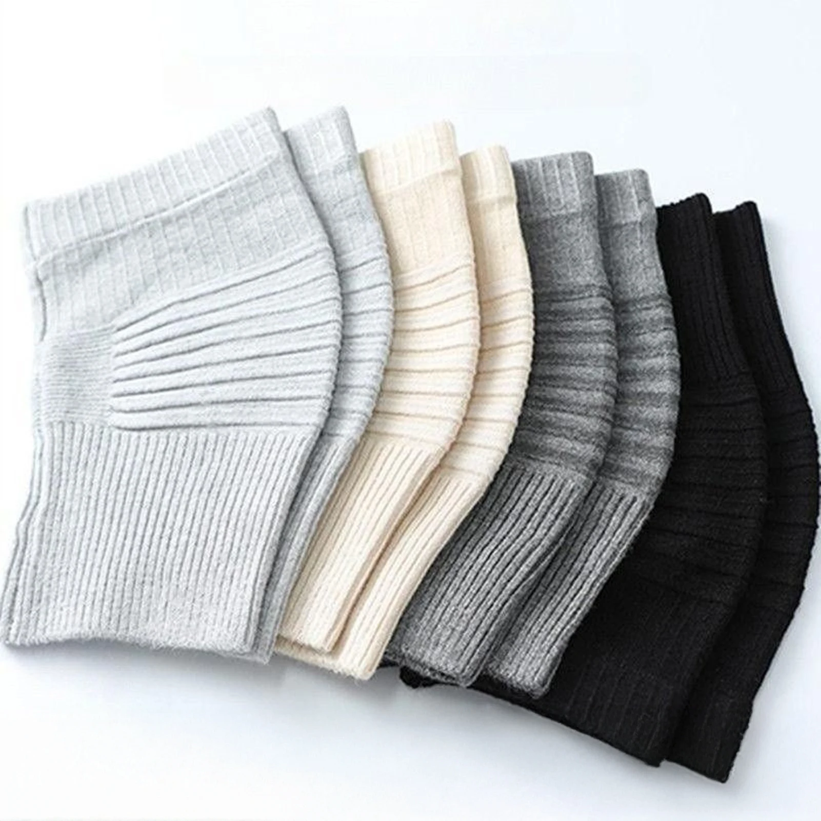 Winter Warm Knee Pads Bamboo Charcoal Protective Gear for Women Old Men Kneepad Support for Spring Running