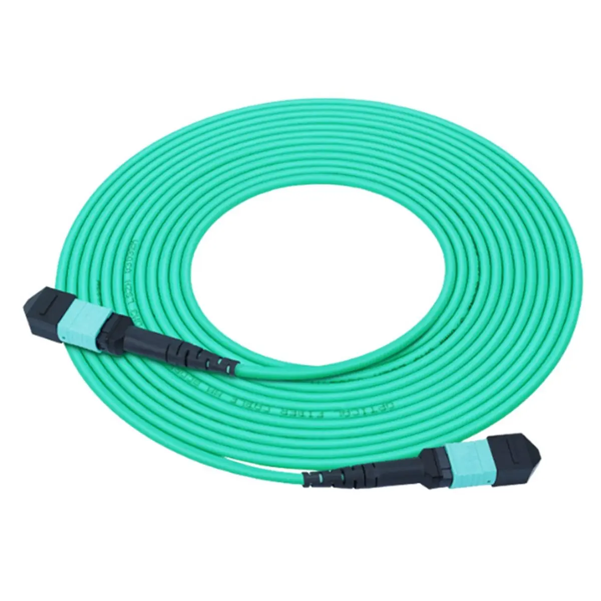 A003 MPO(Female) to MPO(Female) OM3 12-Cores Multimode Fiber Jumper Patch Cord, for QSFP+Transceivers Application, 5m