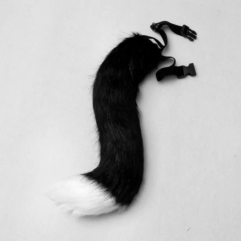 

Furry Tail Wolf Ears Tail Set Handmade Faux Fur Costume Accessories Set for Anime Cosplay Party Cat Ear Hairband Fox Tail Claw