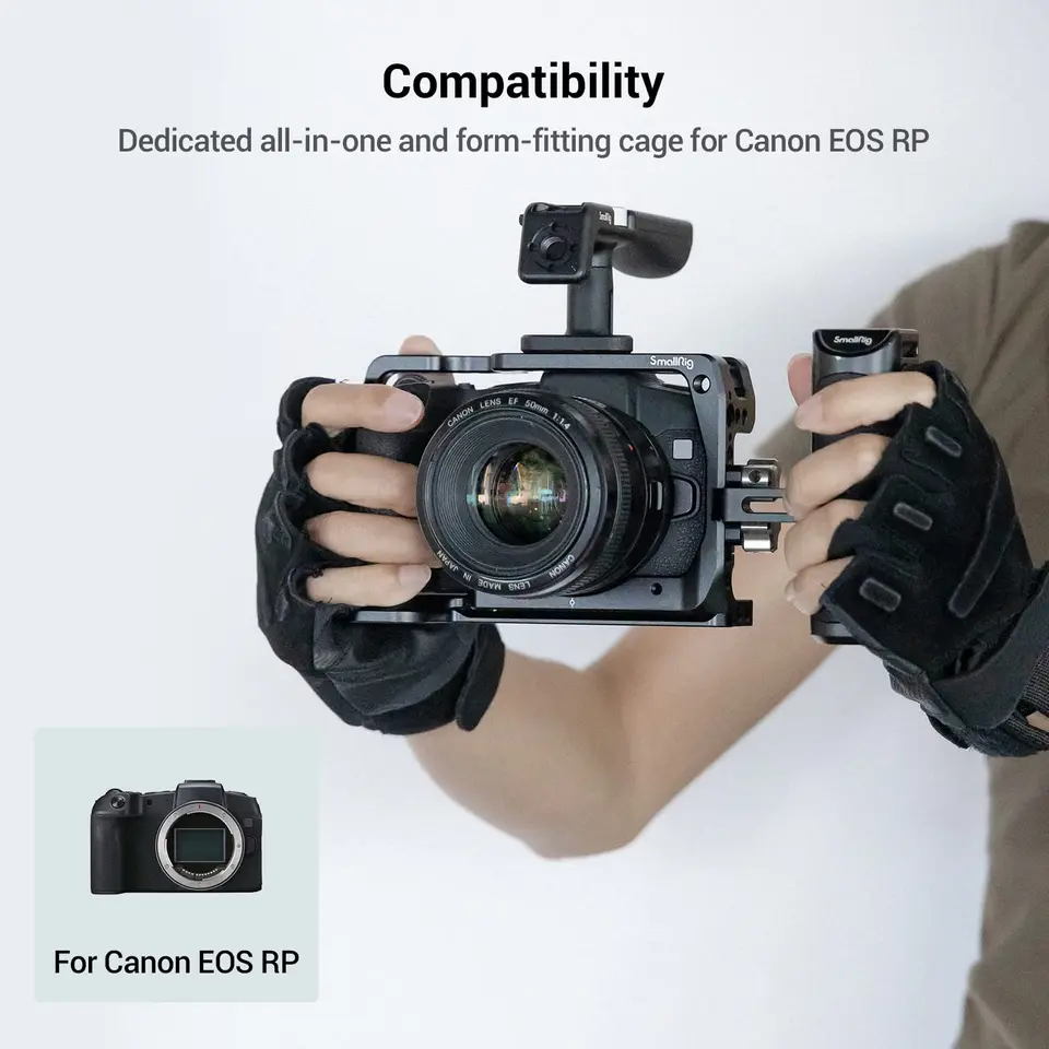 SmallRig Camera Cage for Canon EOS RP Form-fitting Cage With 1/4
