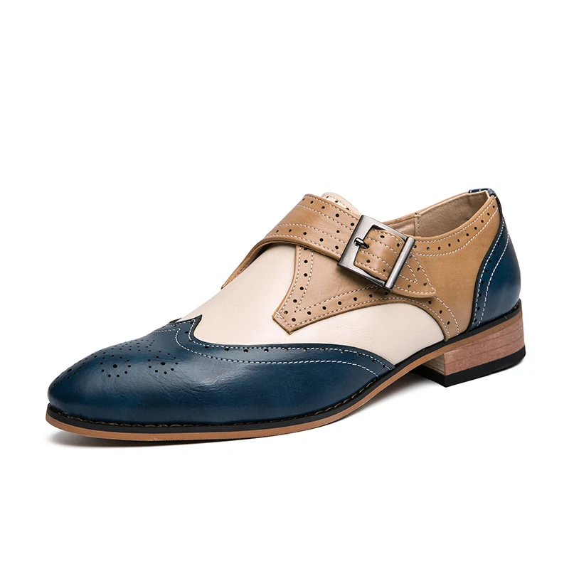 Luxury Men's Leather Shoes for Men Business Formal Shoes Handcrafted Mens Oxford Shoes  New Leather Brogue Dress Shoe Man