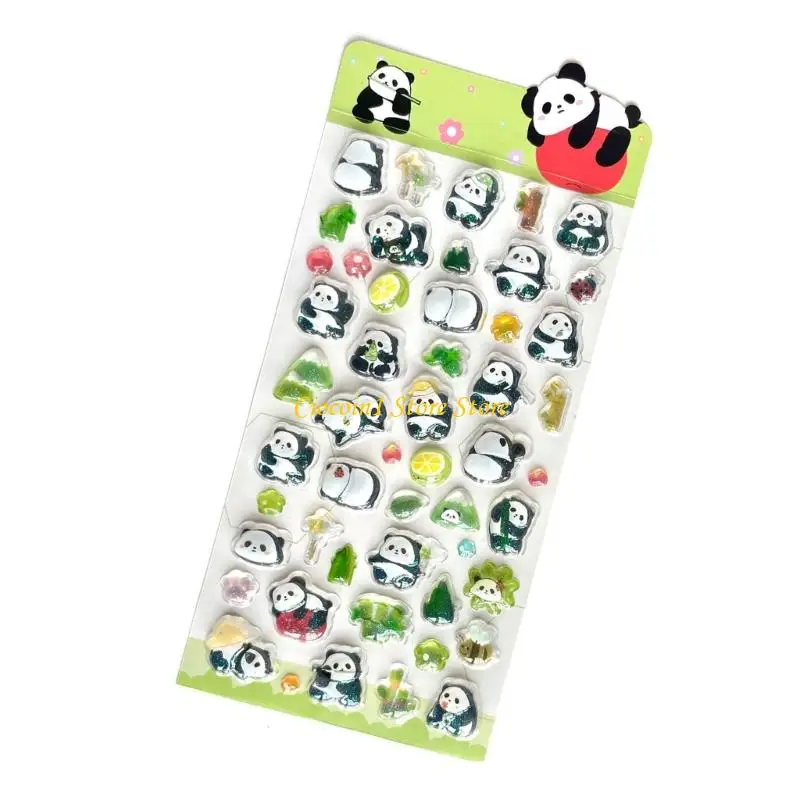 

A3PC блестящая кристаллическая наклейка с пластиковой текстурой для детей, творческие художественные поделки с многоразовым и