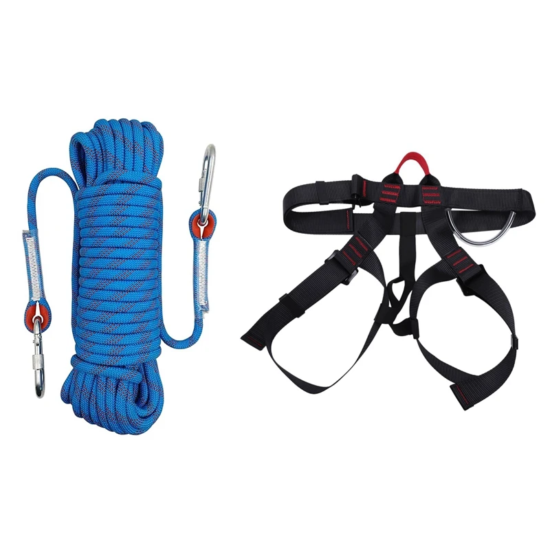 

Outdoor Rock Climbing Falling Protection Safe Belt & Outdoor Rock Climbing Rope Home Fire Emergency Escape Rope